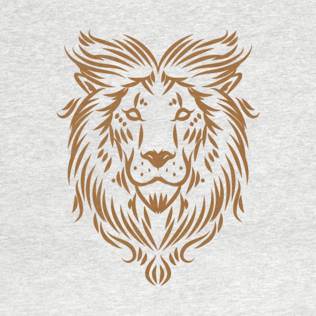 tribal lion by Luckyart11